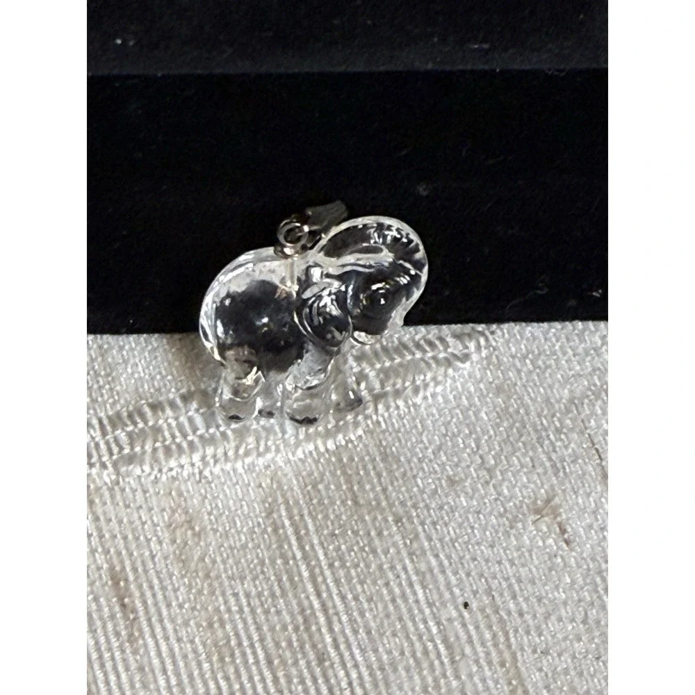 Swarovski Crystal Clear Elephant Figurine/‎ Pendant